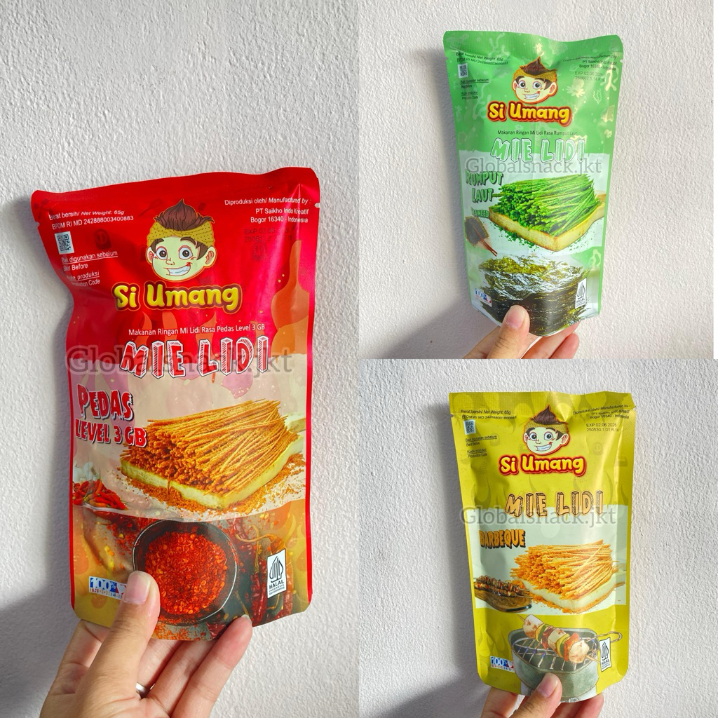 

SI UMANG MIE LIDI BBQ / SEAWEED / PEDES - LIDI SNACK