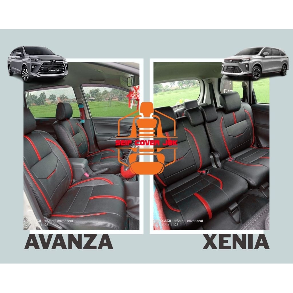 Sarung jok mobil/ Cover jok mobil avanza/xenia/calya/sigra fulset 3baris