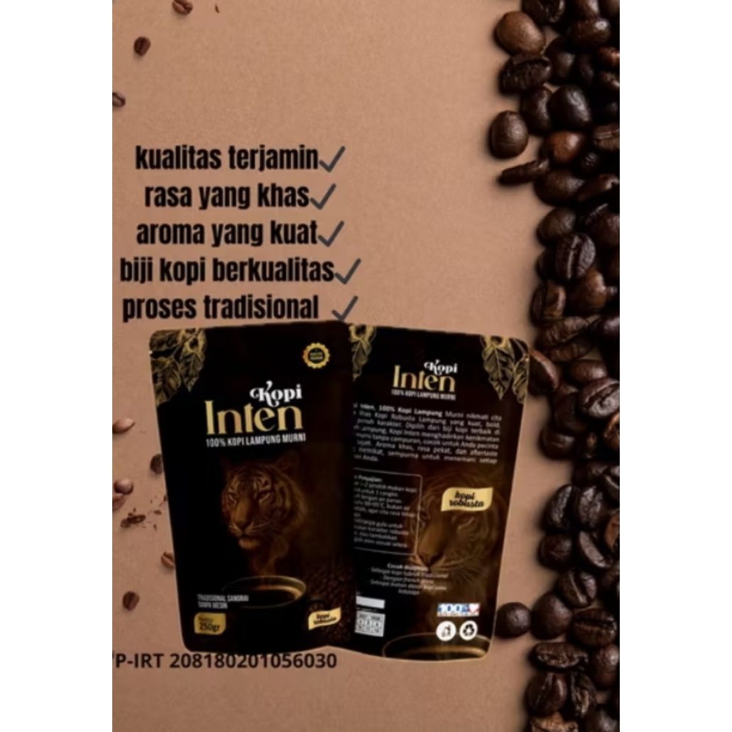

Kopi inten - Kopi bubuk asli Lampung (100% Murni Tanpa Campuran)
