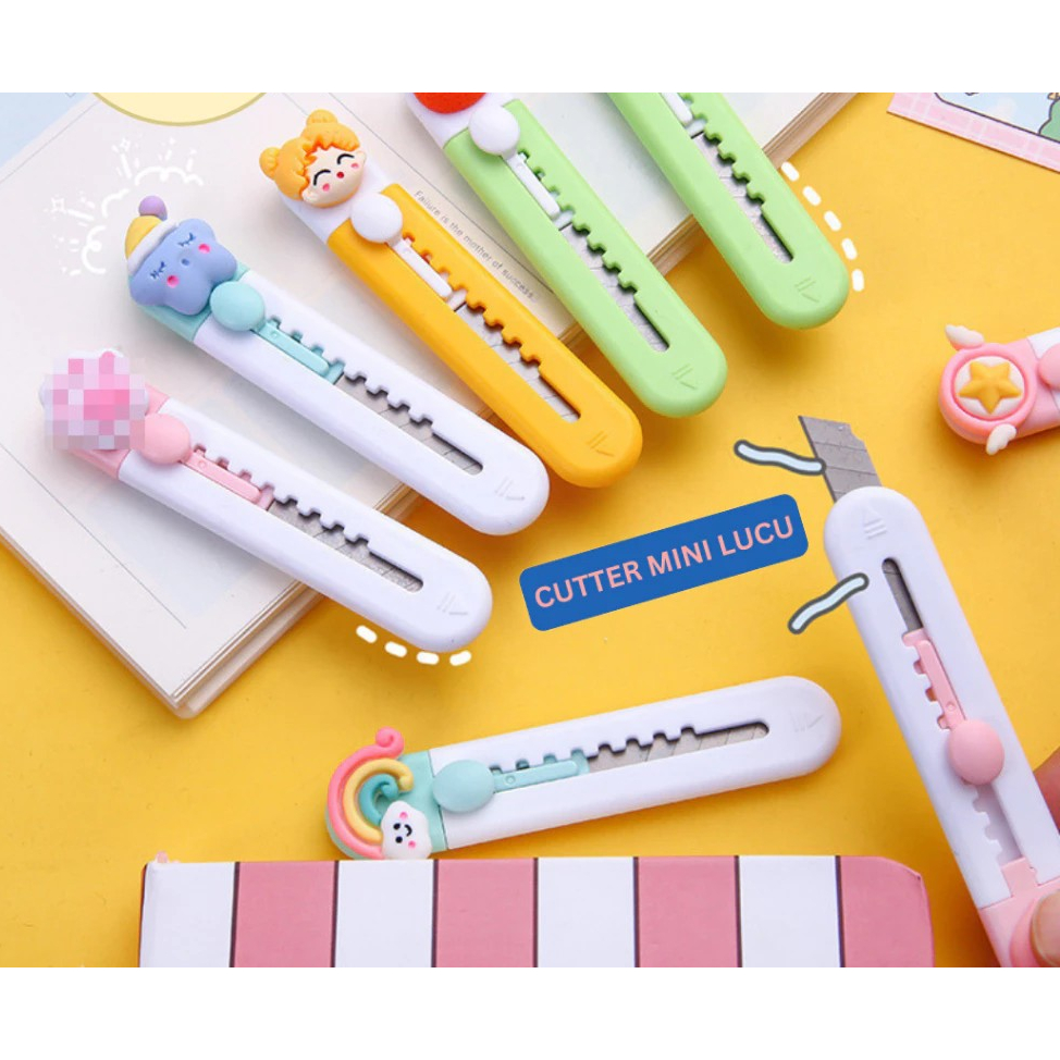 

[PGATK] JUAL Cutter Mini Karakter Cutter Mini Travelling Pisau Silet Lucu.