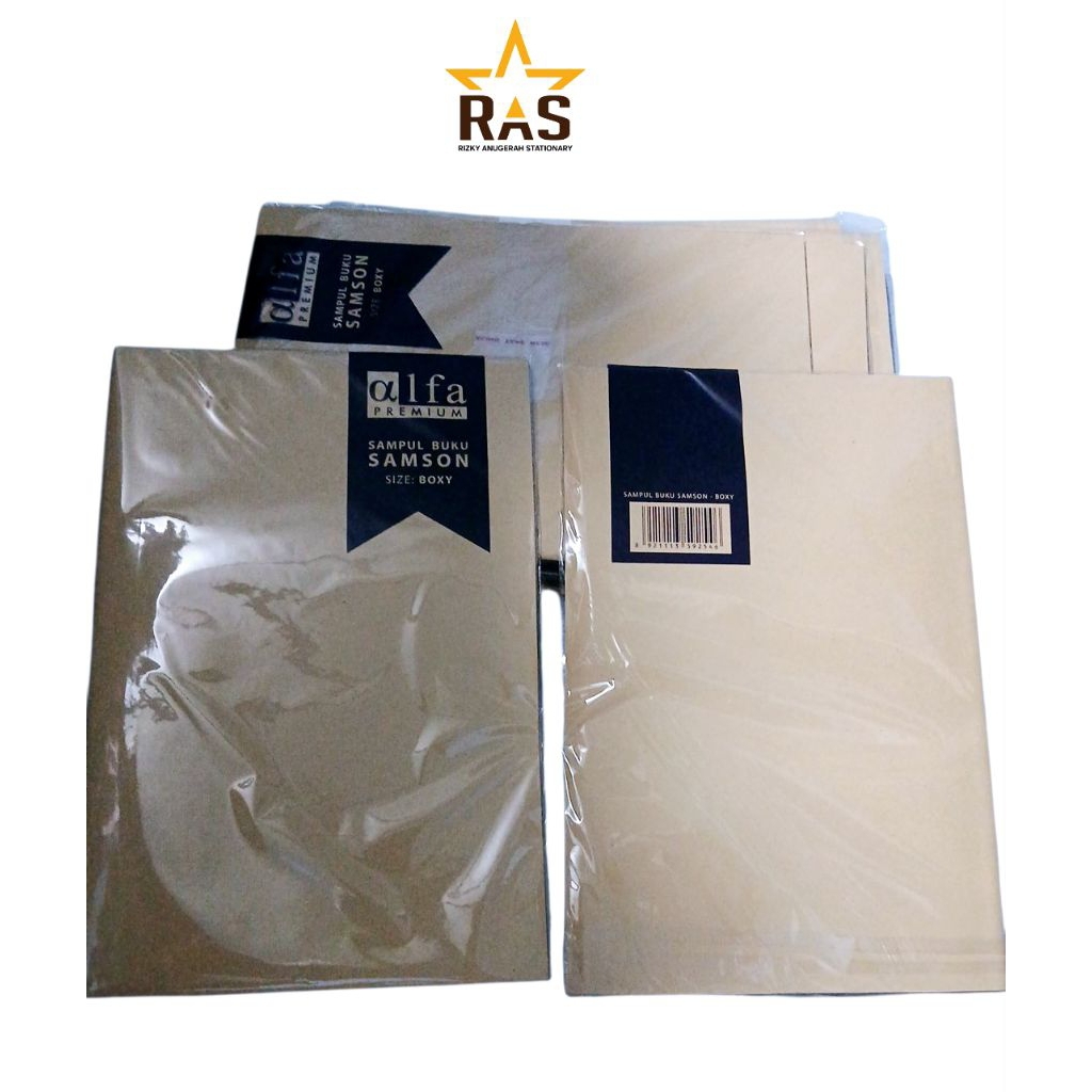 

( 1pack isi 20 Lembar ) Sampul Buku Tulis Samson Cokelat Polos - Alfa Premium Ukuran Quarto / Boxy