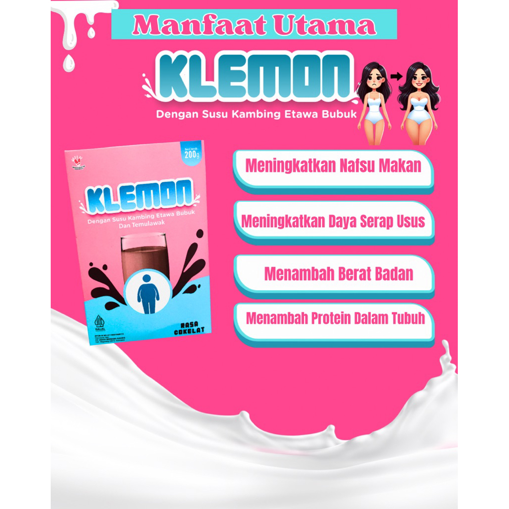 

SUSU KLEMON SUSU PENGGEMUK || SUSU PENAMBAH BERAT BADAN
