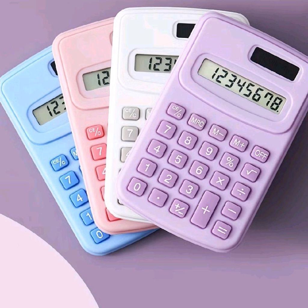 

Kalkulator Mini 8 Digit, Ukuran Saku, Warna-Warna Lucu
