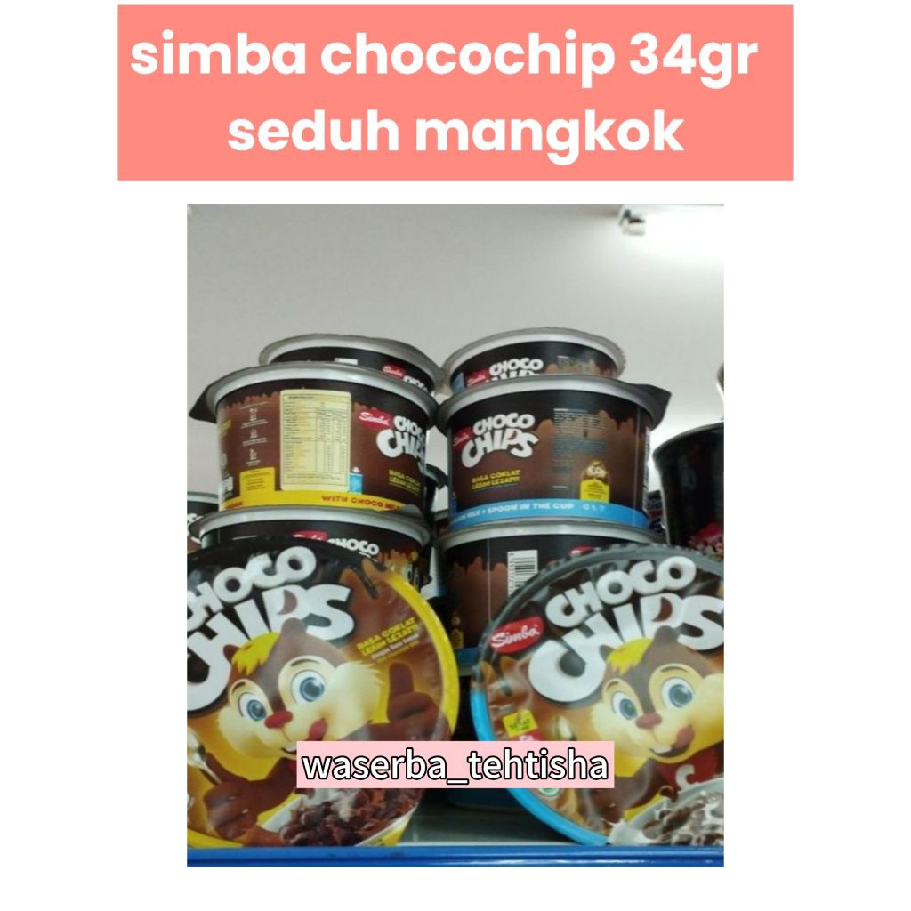 

Simba choco chip 34gr seduh dimangkok/ Simba kemasan mangkok