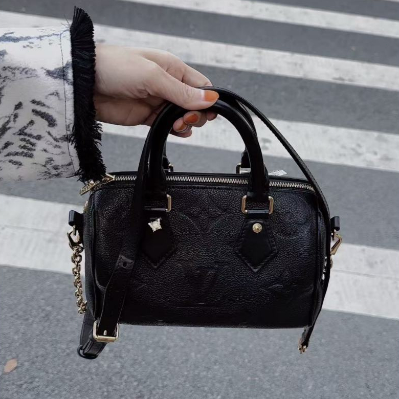 Pre Order Tas Selempang Wanita Model Speedy Mini Bag Cherry Blossom Pink Kulit Asli Elegan Kekinian 