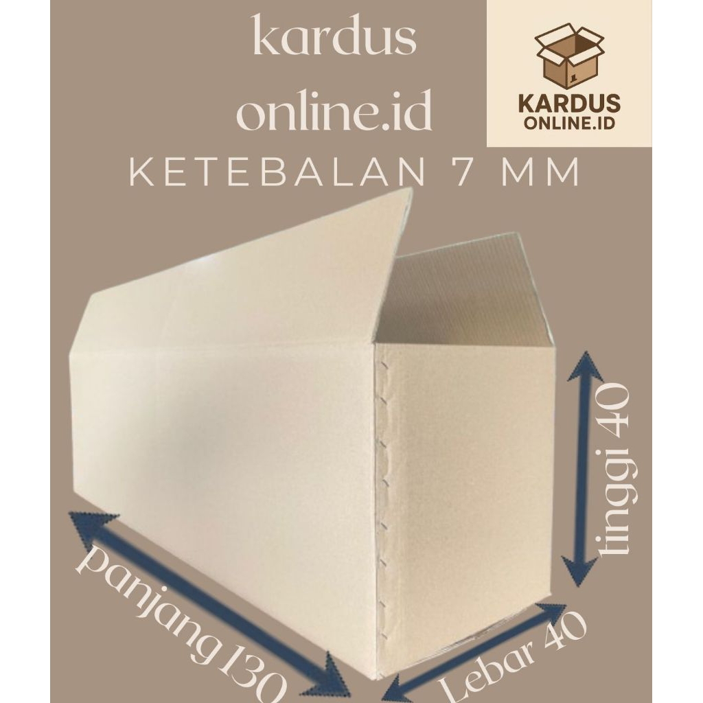 

Kardus packing Uk 130x40x40 5ply (7mm)