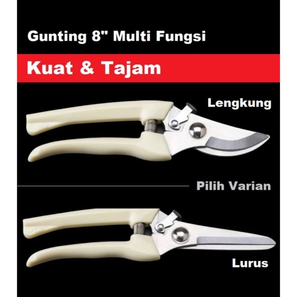 Gunting Kebun Pangkas Dahan Ranting Pohon Daun Lurus Gunting Dahan Ranting