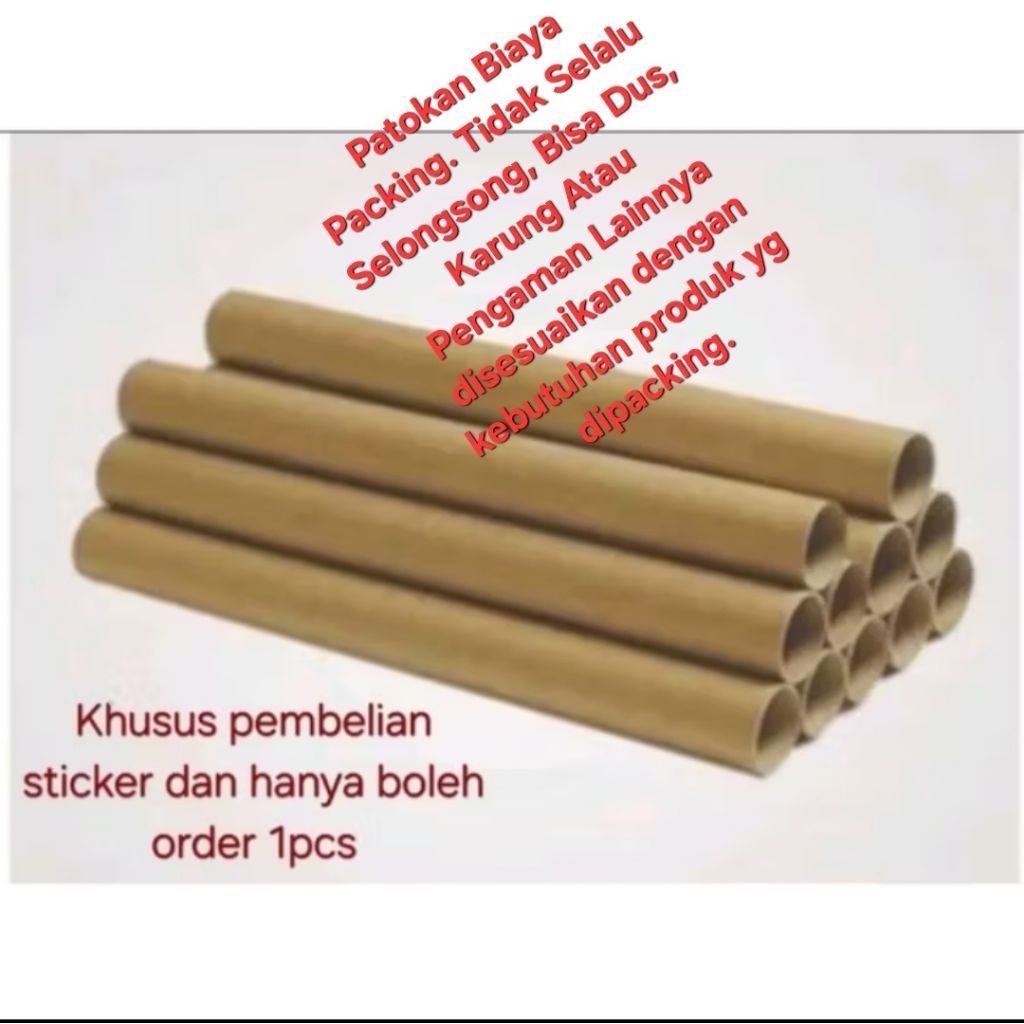 

Selongsong Sticker 152cm pengaman packing sticker panjang disesuaikan dengan ukuran sticker