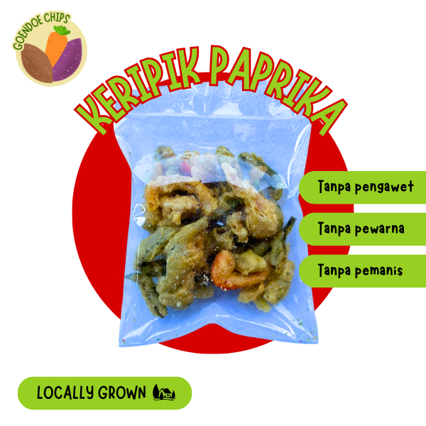 

Keripik Paprika 100 Gr Goendoe Chips - Cemilan Khas Batu Malang