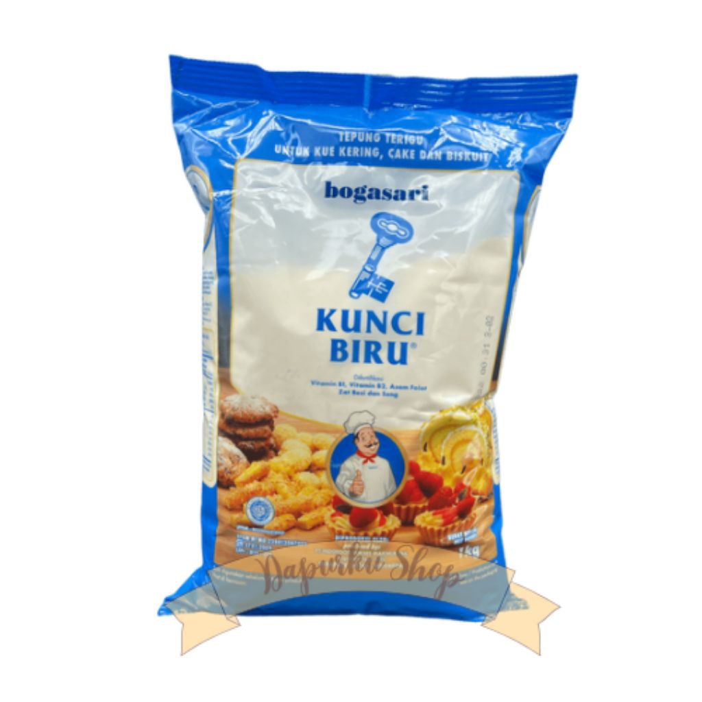 

Tepung Terigu Premium Bogasari Kunci Biru 1 kg