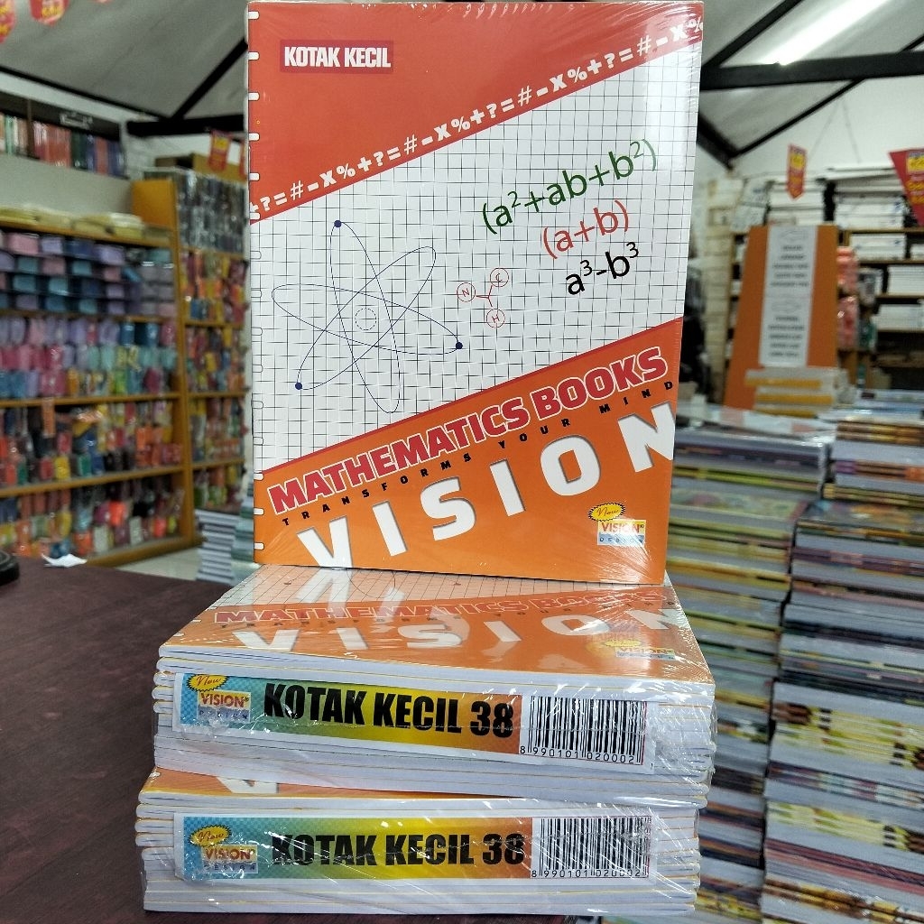 

( 1 pcs ) Buku Kotak Kecil vision 38 / Matematika 38 Lembar