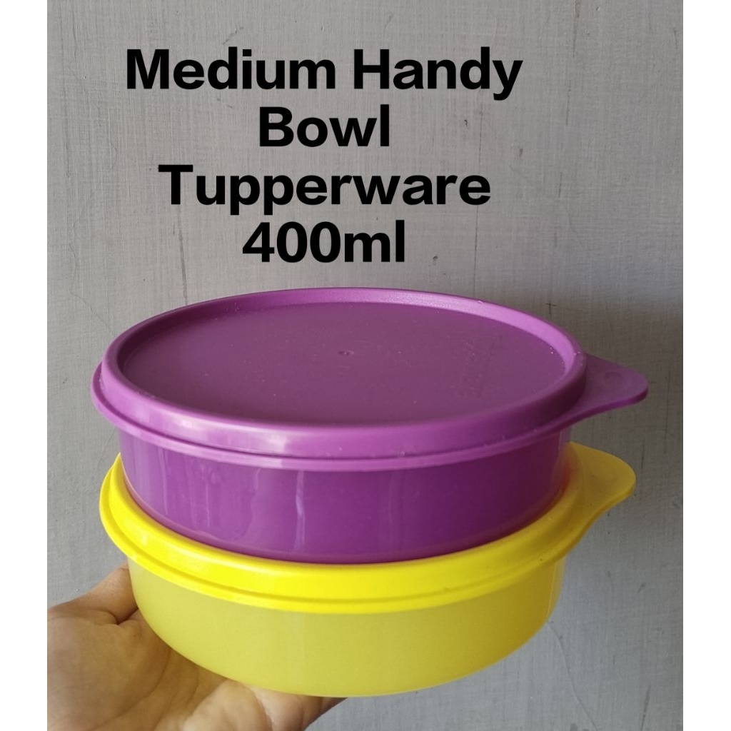 tempat bekal Bulat/Medium Handy Bowl 400ml Tupperware Baru