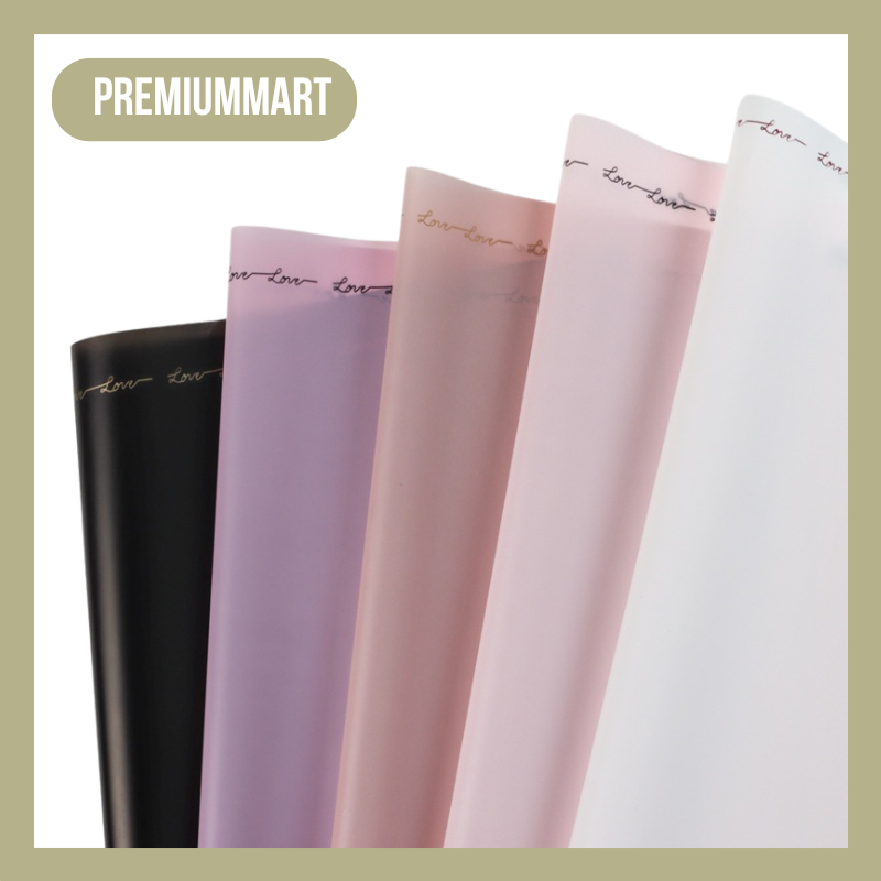 

Flower Wrapping Paper Motif Love Letter Border Cellophane Kertas Buket Hand Bouquet KB061
