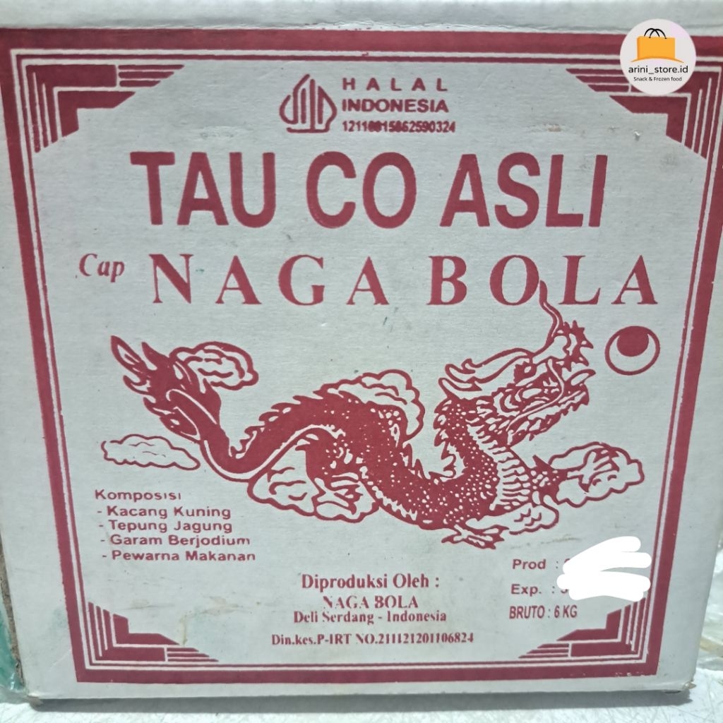 

TAUCO MEDAN ASLI CAP NAGA BOLA 5KG ( TIDAK BOLEH COD)