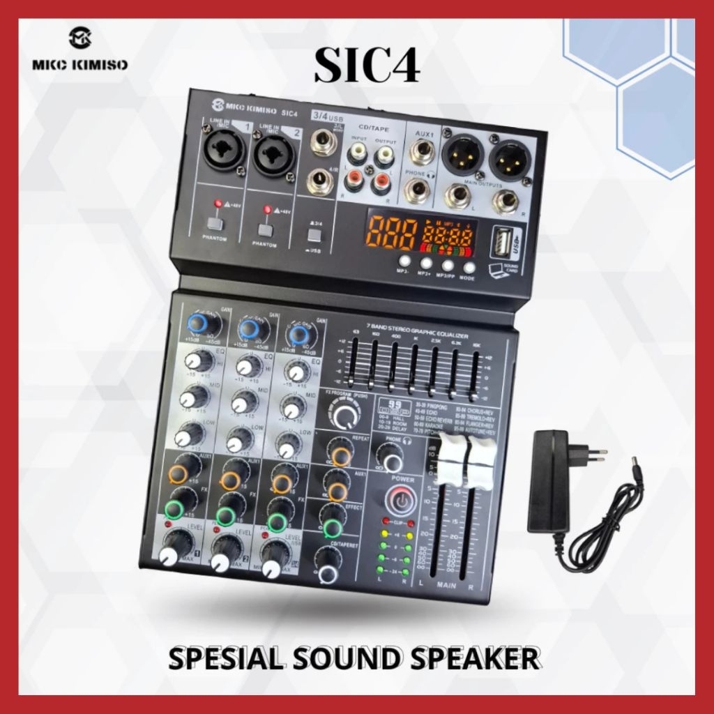 KIMISO SIC4 AUDIO MIXER | 4 CHANNEL