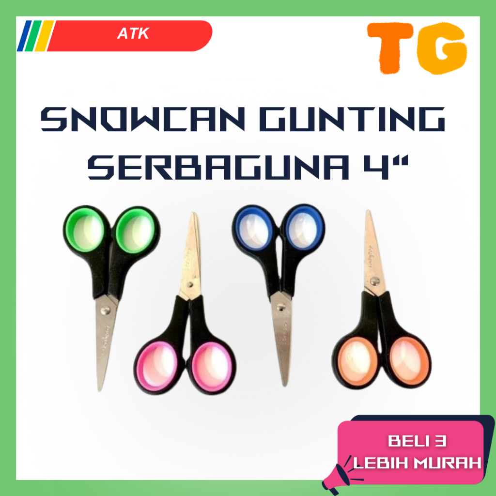

Snowcan Gunting Kecil Stainless Serbaguna 4 Inch