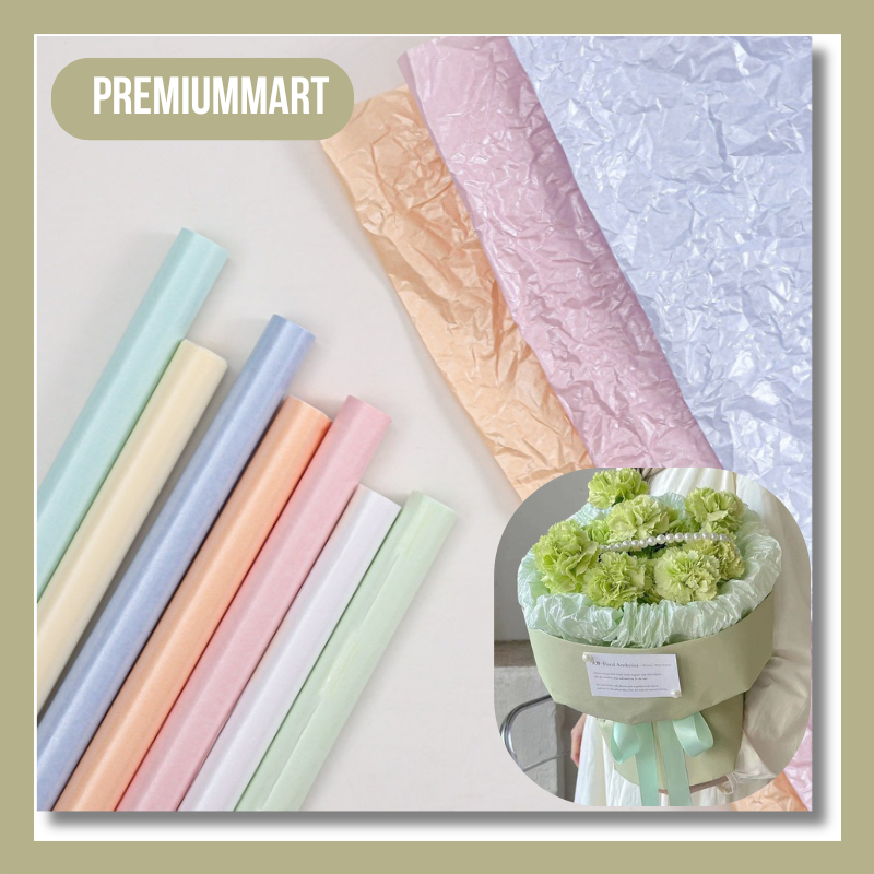 

Flower Wrapping Paper Pearl Pear Paper Sydney Cellophane Kertas Buket Bunga Florist KB073