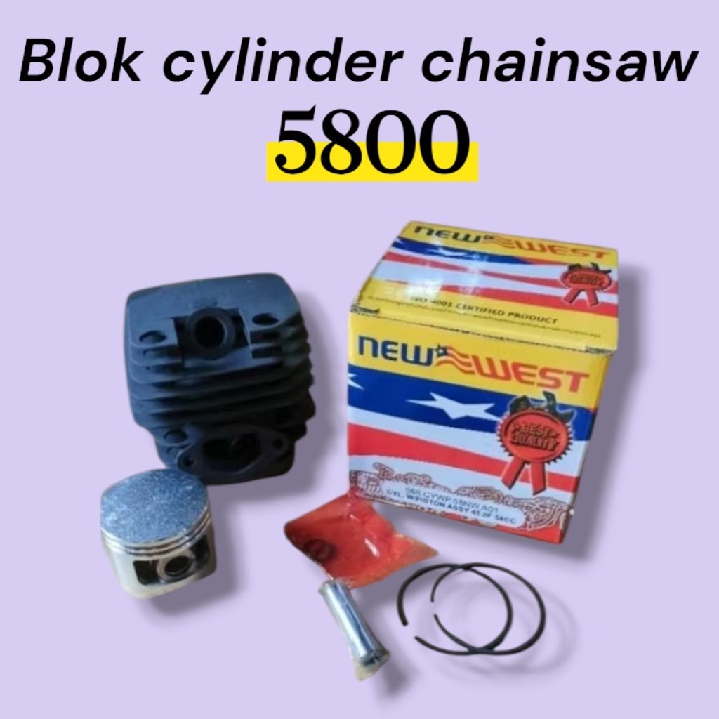 cylinder block Chainsaw 5800 / Cly Block boring mesin chainsaw 58cc