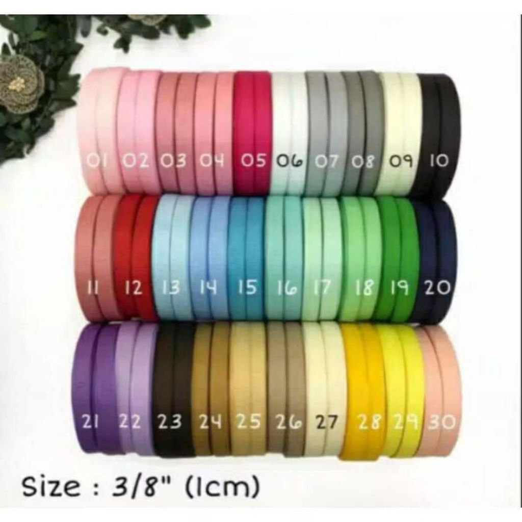 

1 ROLL - SIZE 1 CM PITA GROSGRAIN IMPORT GGF | PITA GROSGRAIN (3/8")