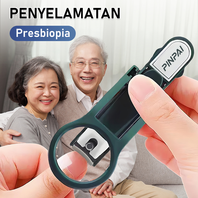 Gunting Kuku Anti Salah Potong – Dengan Kaca Pembesar untuk Lansia