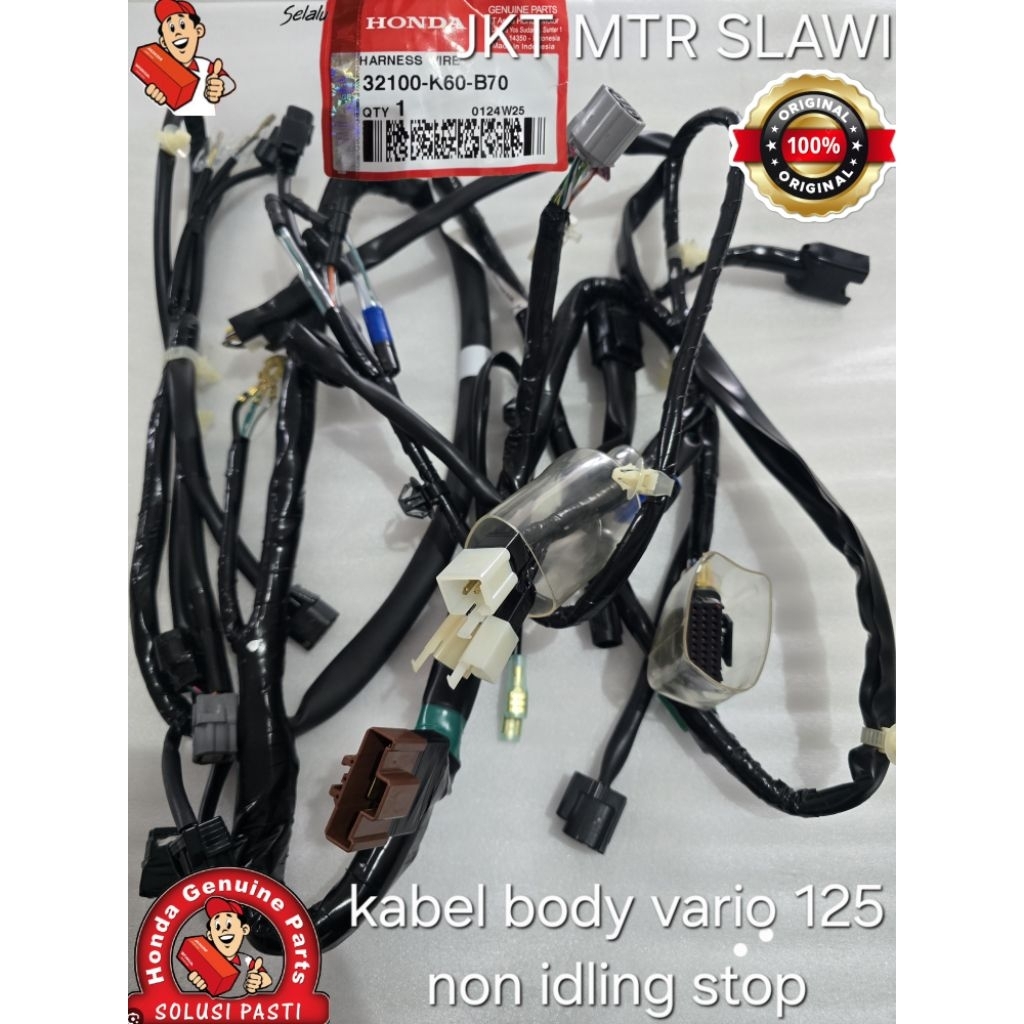 32100 k60 B70 Harness Wire, kabel body, kabel utama, vario 125 2018-2022 NON ISS, non idling stop as