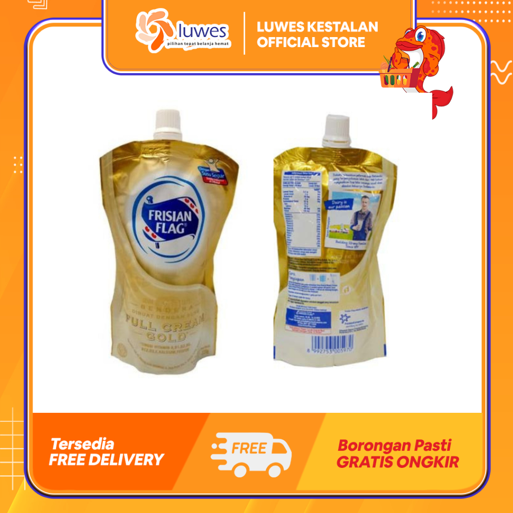 

Frisian Flag Gold Full Cream pouch 280gr