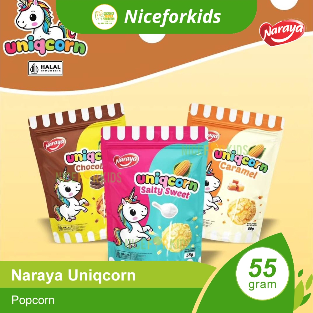 

Naraya Popcorn Uniqcorn 55gr / Cemilan Popcorn