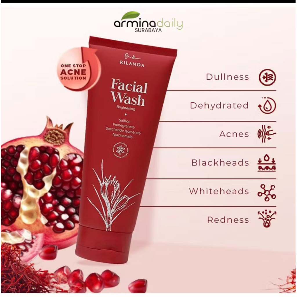 Facial Wash Rilanda Armina Daily sabun Pembersih Wajah