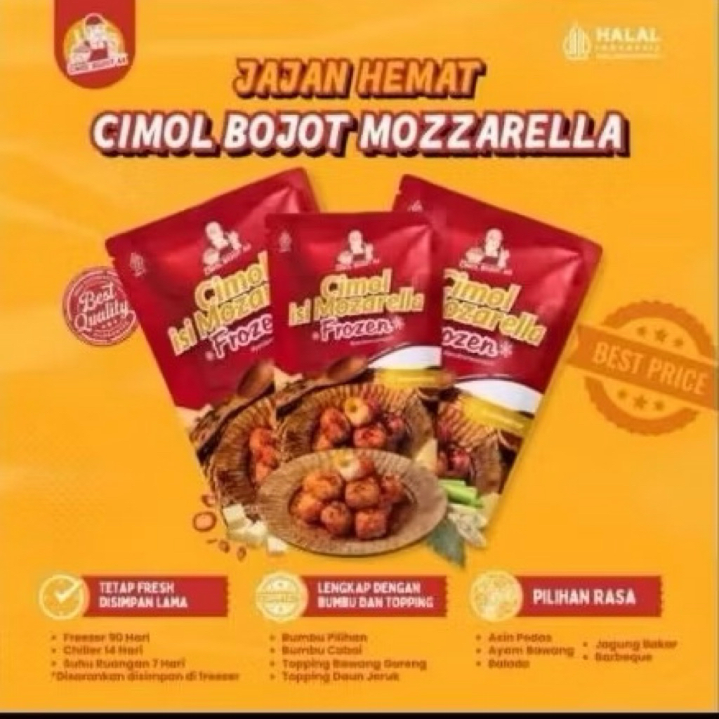 

Cimol isi mozarela/frozen ada 5 varian rasa
