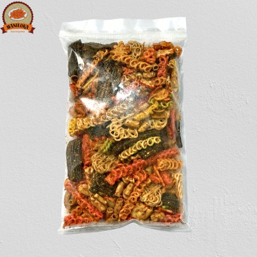 

Kerupuk Seblak Kering Campur Mix Bumbu Kacang Pedas 500gr Lotek