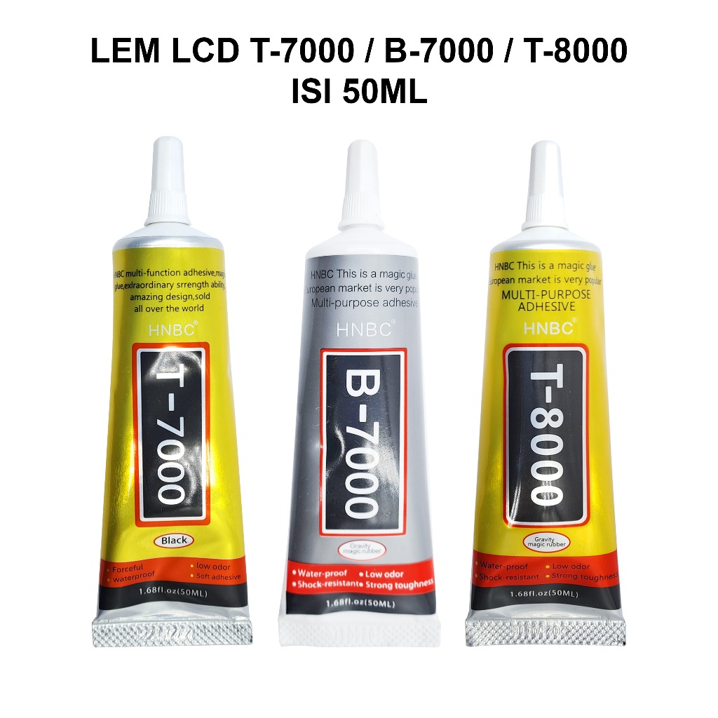 

LEM LCD TOUCHSCREEN T-8000 / B-7000 / T-7000 50ML LEM CASING LEM LCD HEADPHONE CAIRAN HITAM DAN BENING