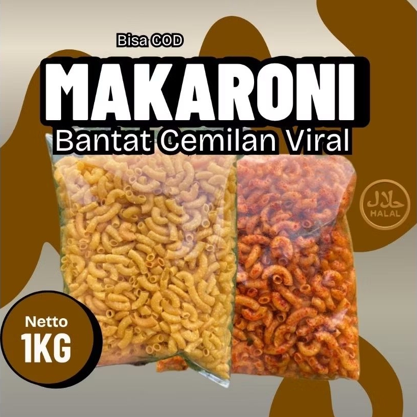 

1KG Makaroni Bantat Pedas Daun Jeruk Original 30rb Makanan Ringan Sultan Sajodo Bandung Ngabret COD
