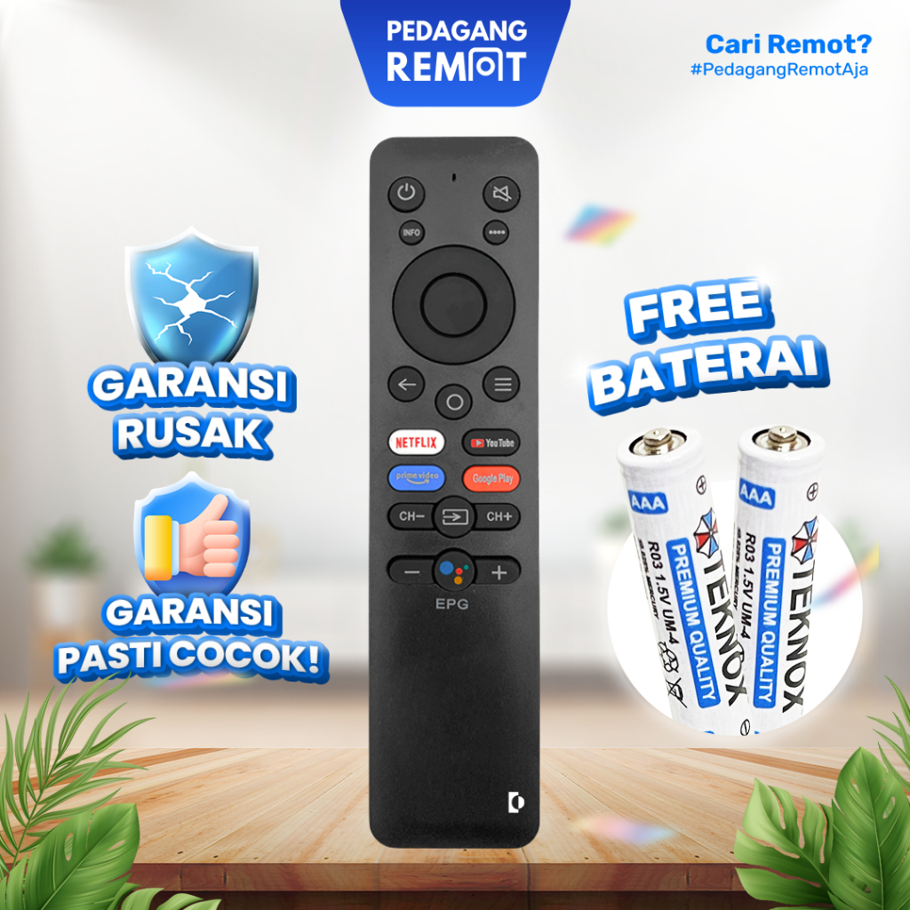 Remote TV Realme Smart TV 4K 32" 43" 50" Non Voice / Remot TV Realme TV LCD LED Android Smart TV