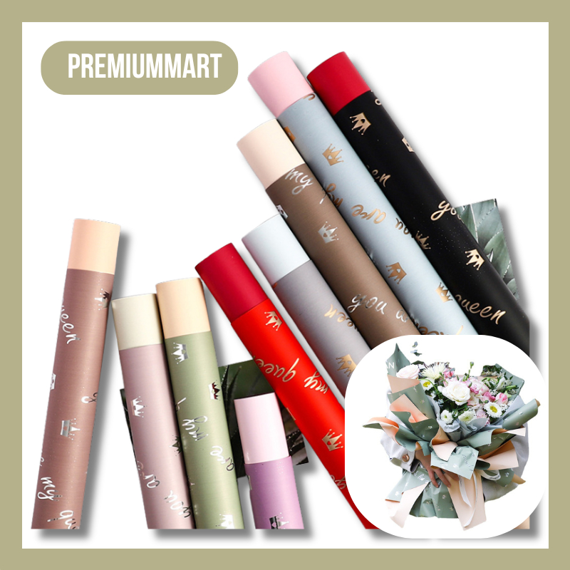 

Kertas Buket Bunga Dua Warna Flower Wrapping Paper Cellophane Korean Premium Cotton KB103