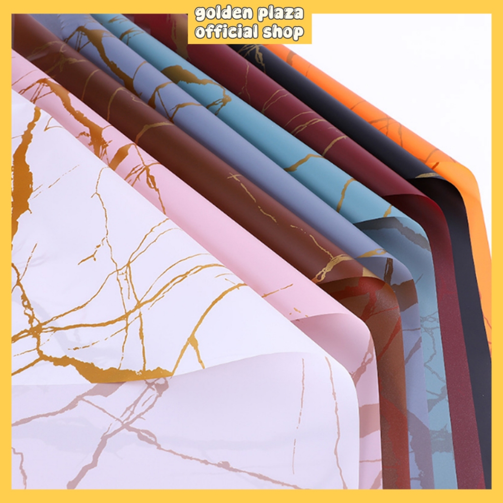 

(1 PACK 20 PCS) Flower Wrapping Kertas Bunga Buket Flower Paper Cellophane Marble Florist KB20