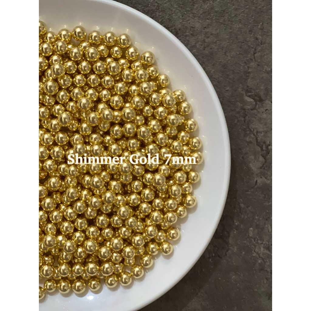 

Sprinkle Shimmer Gold 7mm Kemasan 10gr
