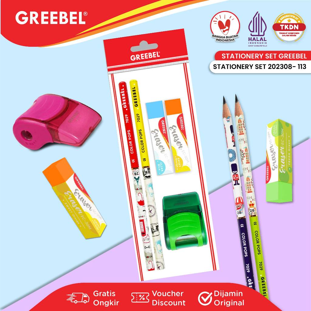 

GREEBEL Alat Tulis Set / Stationery Set 202308-113 / Paket Alat Tulis / Hampers Ulang Tahun Kado Anak