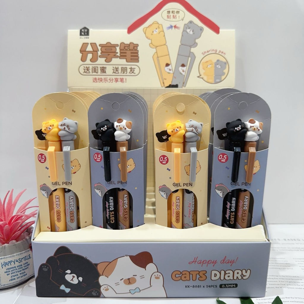 

Pena Gel Lucu couple Cats Diary