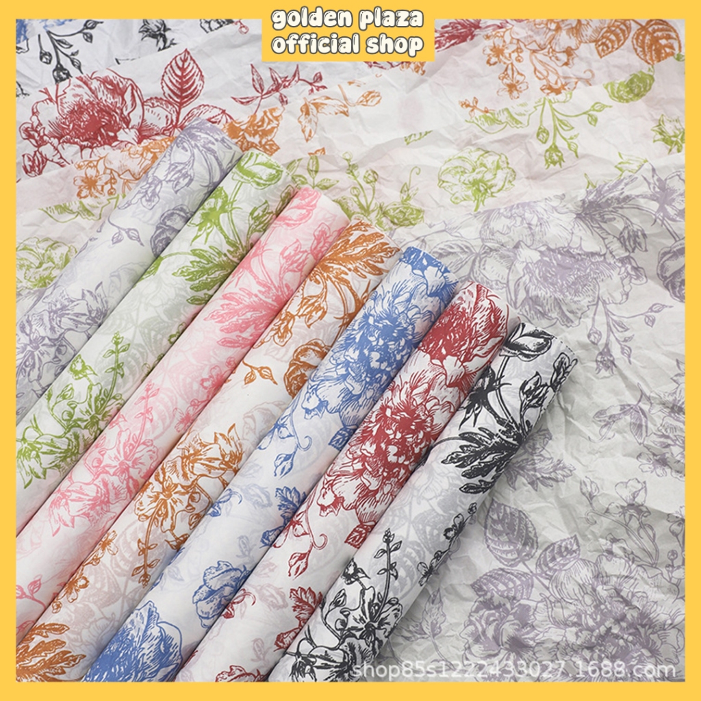 

Kertas Buket Bunga Tissue Paper Flower Wrapping Ecer Florist KB6239