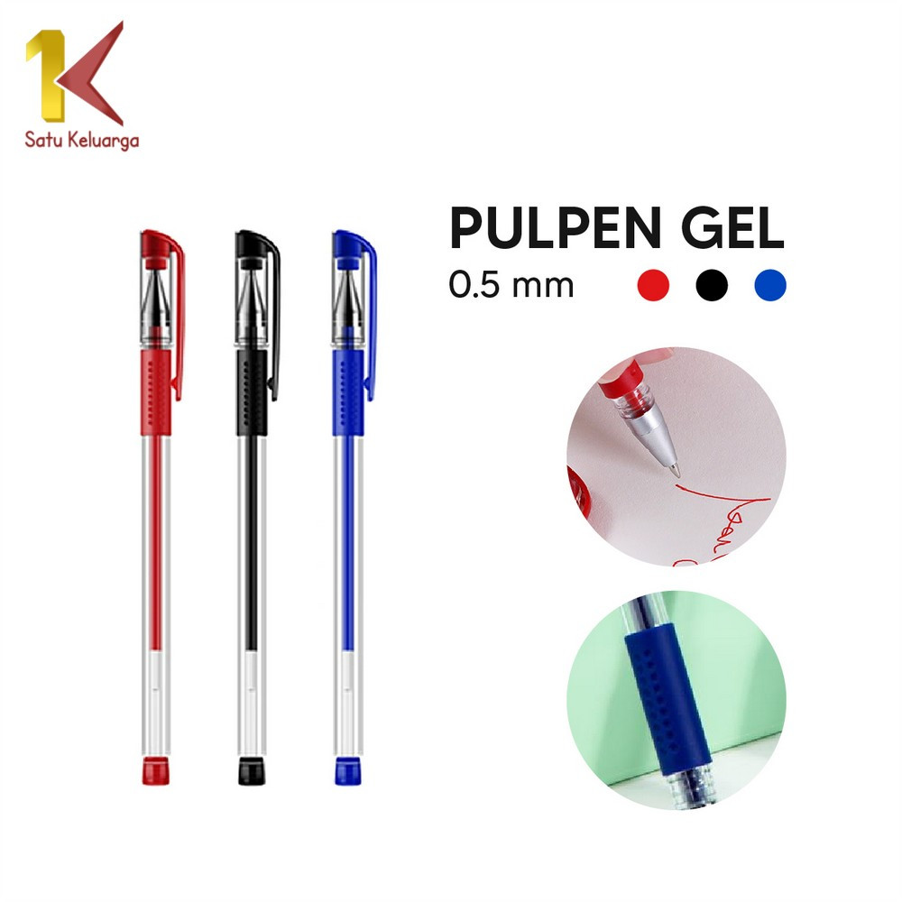 

EC Satu Keluarga Pena Gel A5 Alat tulis Stationary Pulpen Gel MIMI 0.5mm Standard Pena Cair Anak Sekaolah dan Kantoran