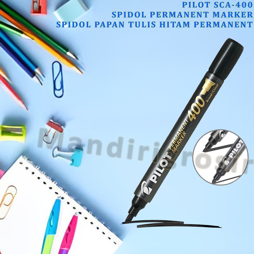

Spidol Permanent Marker * Pilot * Spidol Papan Tulis Tinta Hitam * SCA-400