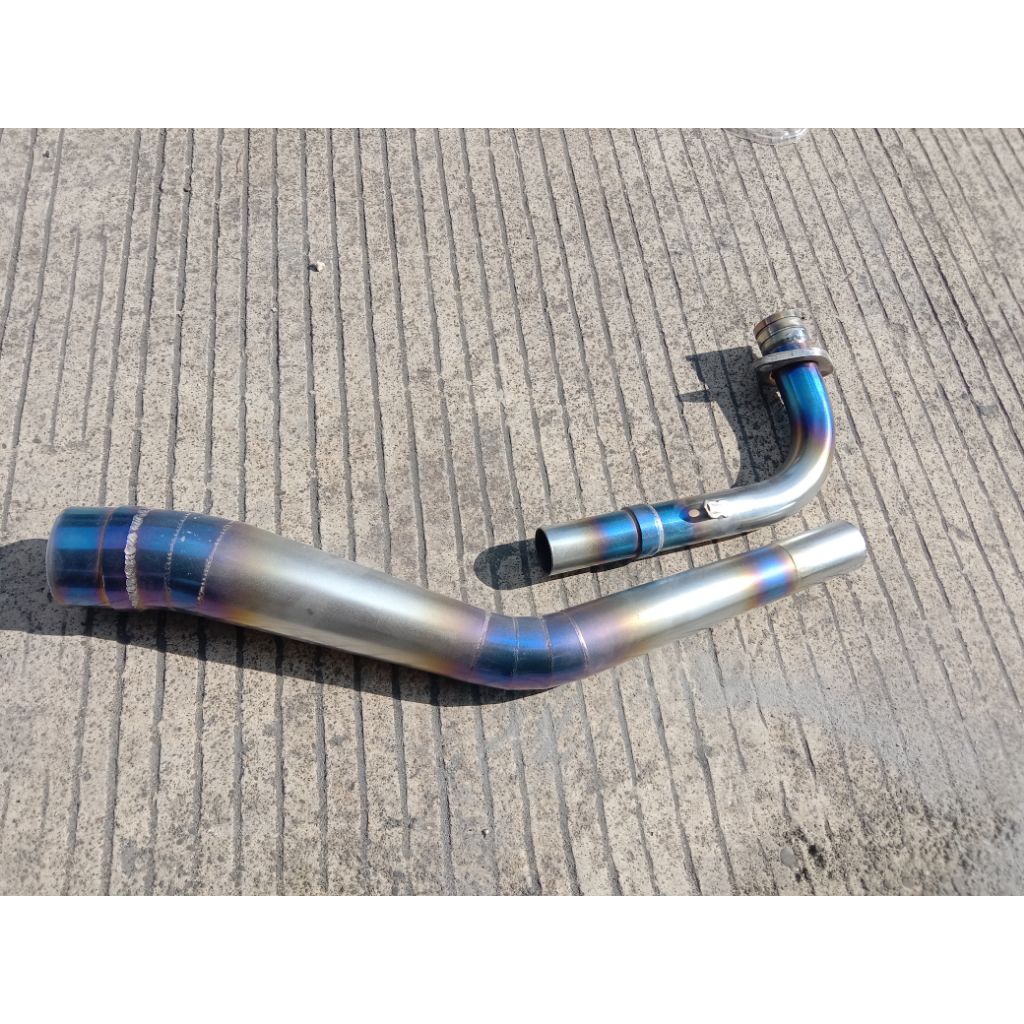 leher knalpot gtx RBT only, sanblue u motor Jupiter z 130cc