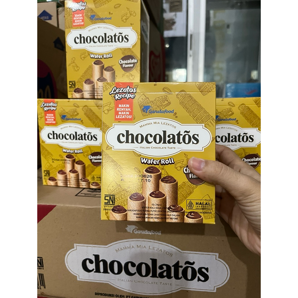 

Chocolatos Gery Stick Premium / wafer Roll 7/8 g isi 24 pcs PerBox