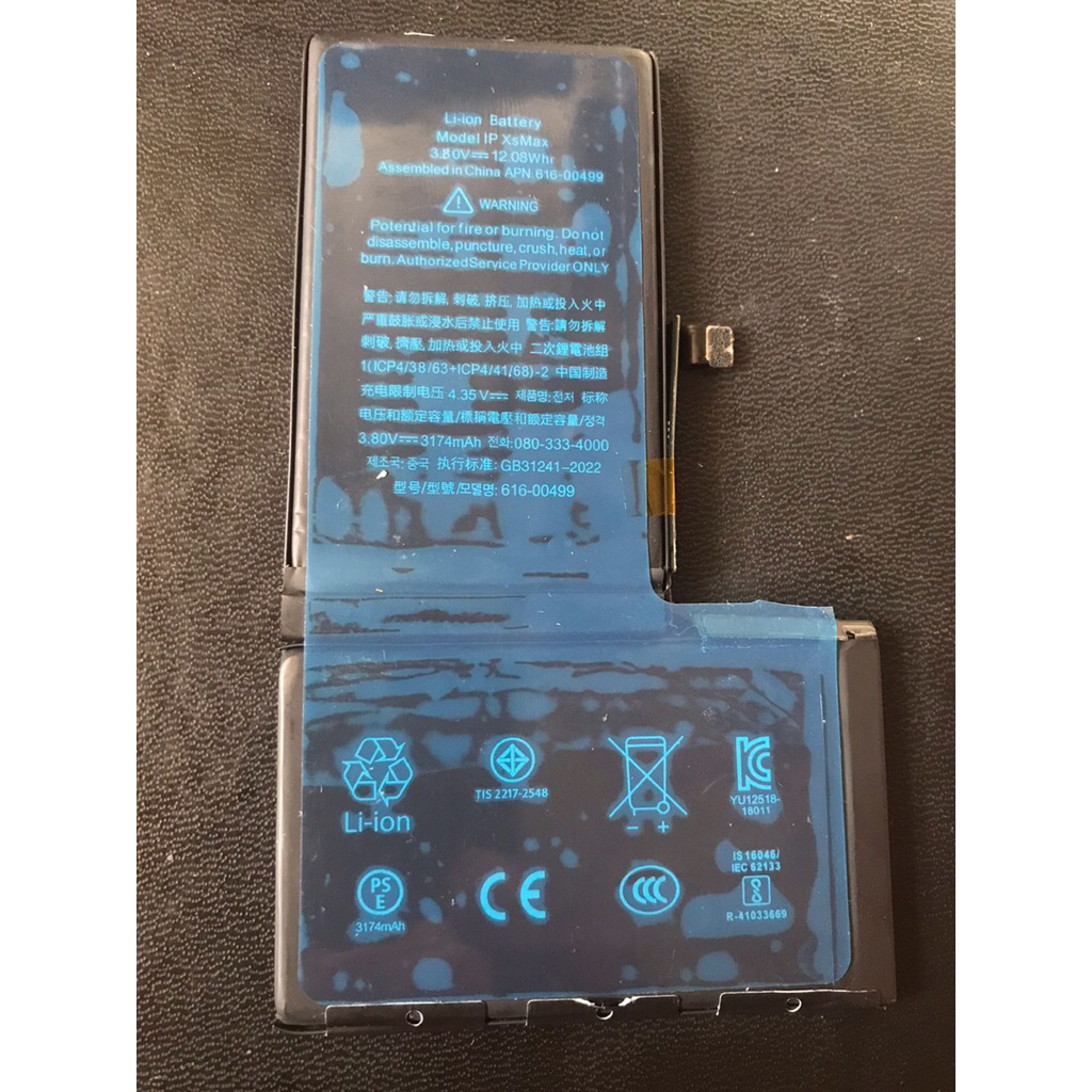 Battery iphone Xs-Max Original part Garansi 6bln Batrei Health 100%