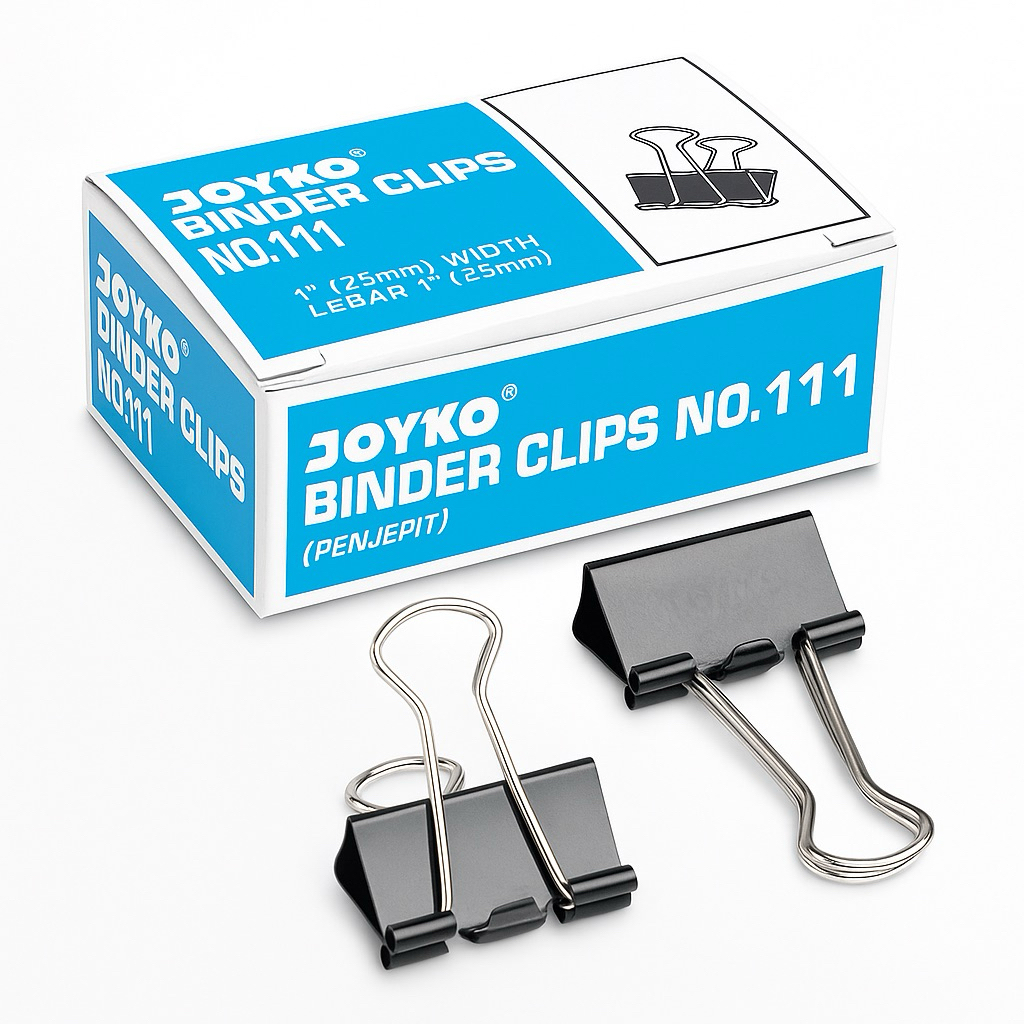

Binder Clips No 111 Binder Clips No 111 - Klip Pengikat Kertas yang Kuat dan Praktis