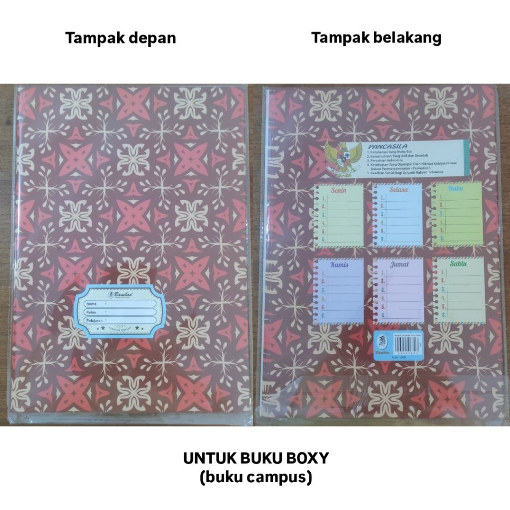 

[LJ] Sampul Artpaper Boxy Batik (1 pack isi 20 pcs) - Sampul Lipat Tanpa Lem Buku Campus Mahasiswa Kuliah Sampul Besar