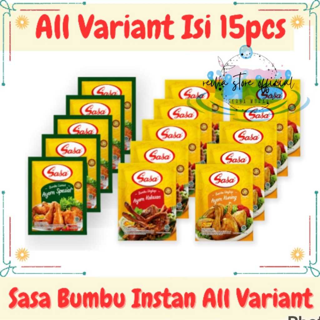 

Sasa Bumbu Instan All Varian 26gr 33gr 25gr
