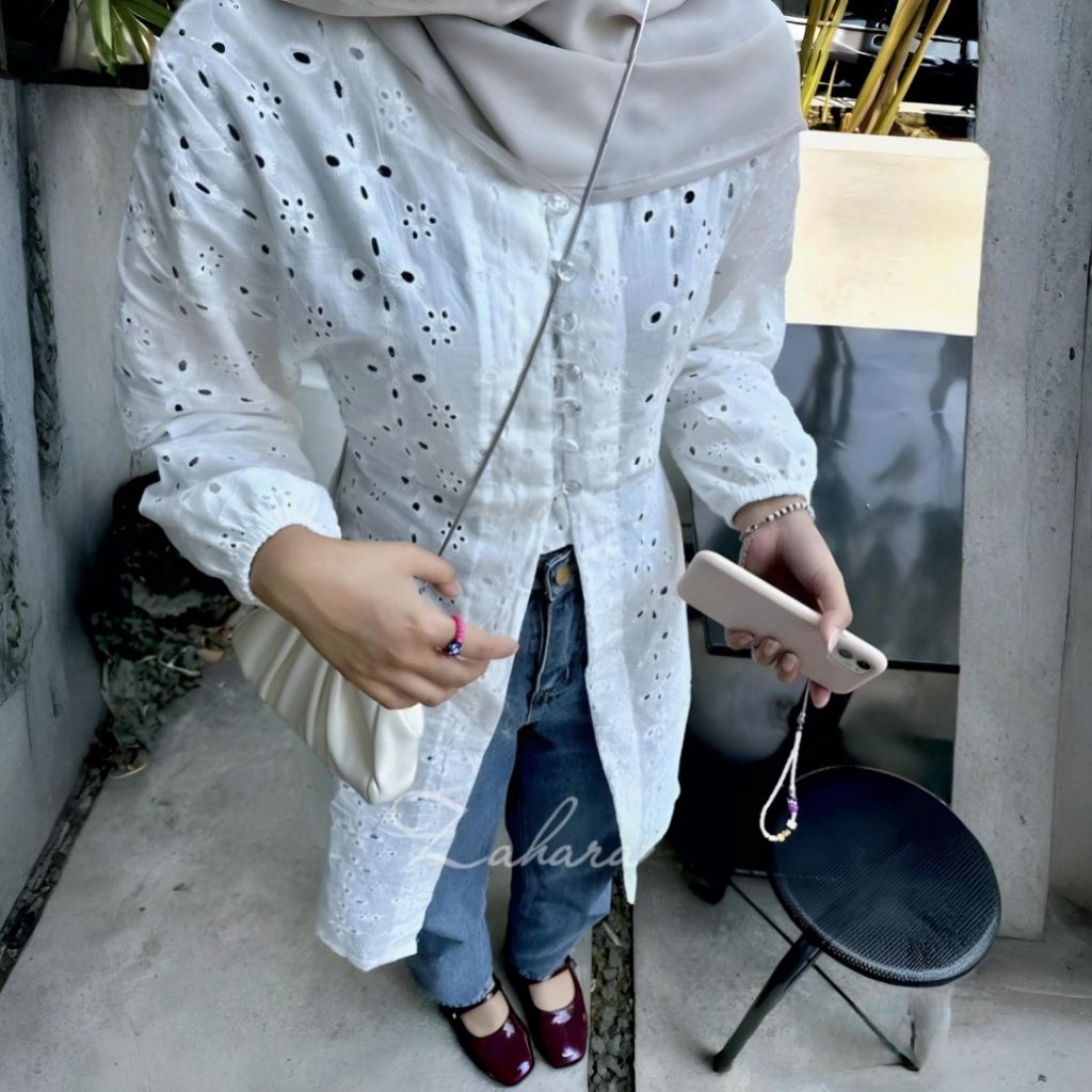 BEST SELLER CHEA TUNIK KATUN BORDIR / TUNIK KONDANGAN / TUNIK KATUN BOLONG