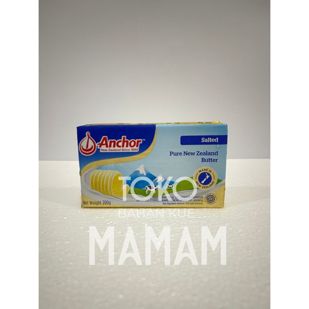 

Anchor Butter Salted 200gr – Mentega Asin Asli Import untuk Baking & Masak
