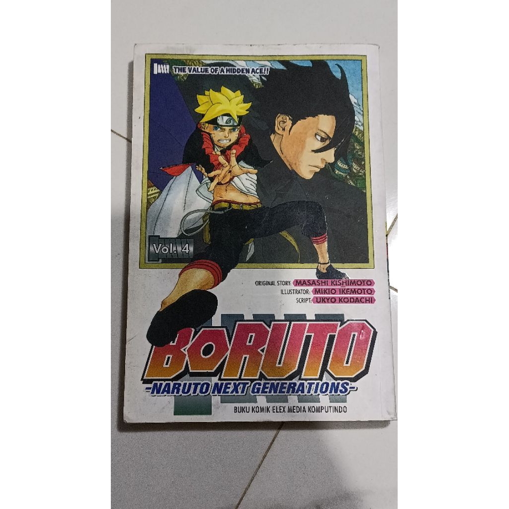 Komik Boruto original - Vol 4 (no segel, bekas)